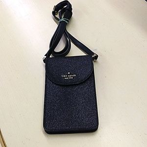 Kate Spade Glitter North South Flap Phone Bag Crossbody